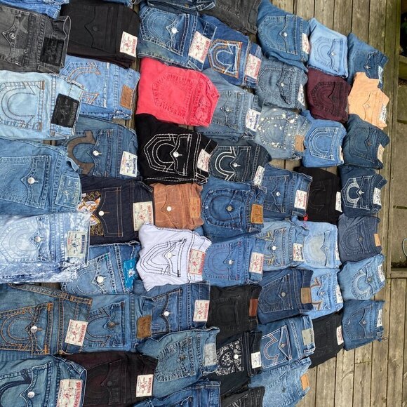 TRUE RELIGION JEANS MYSTERY BOX OF 3 PAIRS - Picture 13 of 13